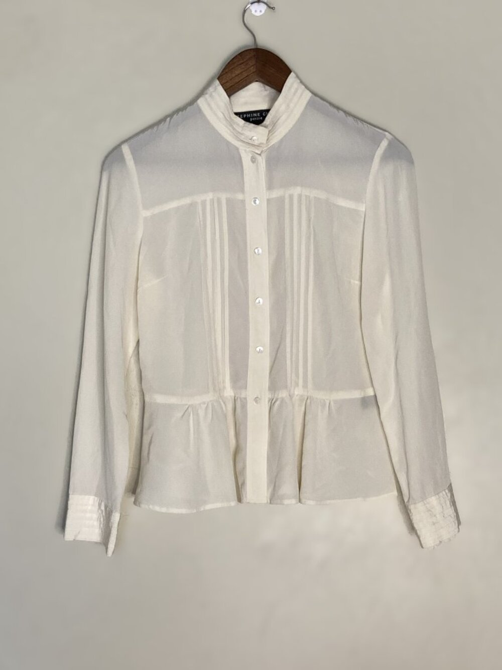 JOSEPHINE CHAUS 100% silk soft and silky blouse vintage 80’s 90’s SIZE 8 PETITE